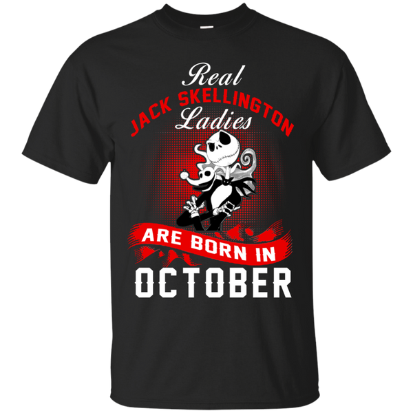 Jack Skellington T shirts Real Jack Skellington Ladies Born In October Hoodies Sweatshirts