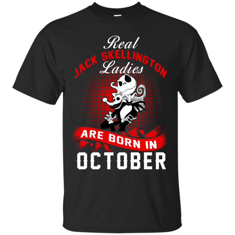 Jack Skellington T shirts Real Jack Skellington Ladies Born In October Hoodies Sweatshirts
