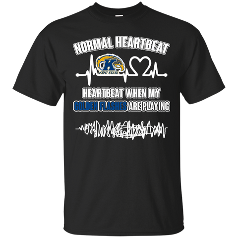 Kent State Golden Flashes T shirts Heartbeat When My Golden Flashes Playing Hoodies Sweatshirts