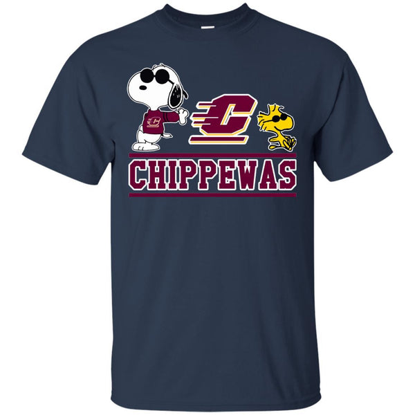 Central Michigan Chippewas T shirts Snoopy Hoodies Sweatshirts
