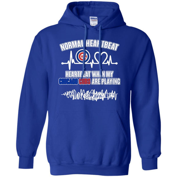 Chicago Cubs T shirts Heartbeat When My Chicago Cubs Playing Hoodies Sweatshirts