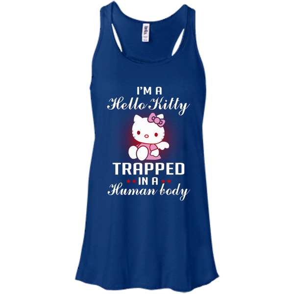 Hello Kitty T shirts Trapped In A Human Today Hoodies Sweatshirts