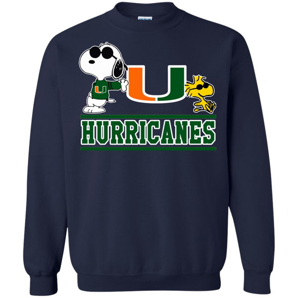 Miami (FL) Hurricanes T shirts Snoopy Hoodies Sweatshirts