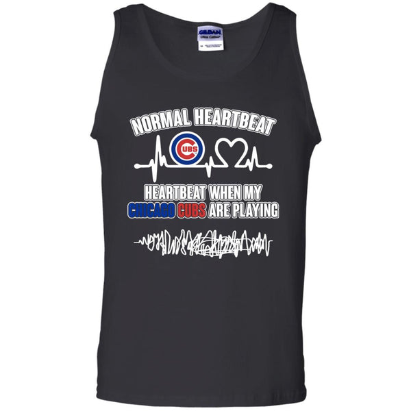 Chicago Cubs T shirts Heartbeat When My Chicago Cubs Playing Hoodies Sweatshirts