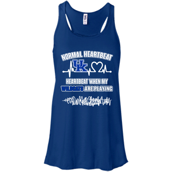 Kentucky Wildcats T shirts Heartbeat When My Wildcats Playing Hoodies Sweatshirts