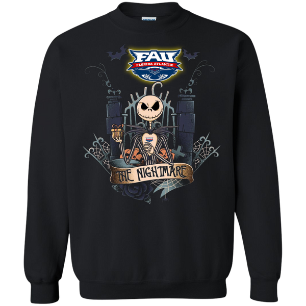 Halloween Florida Atlantic Owls T shirts The Nightmare Hoodies Sweatshirts