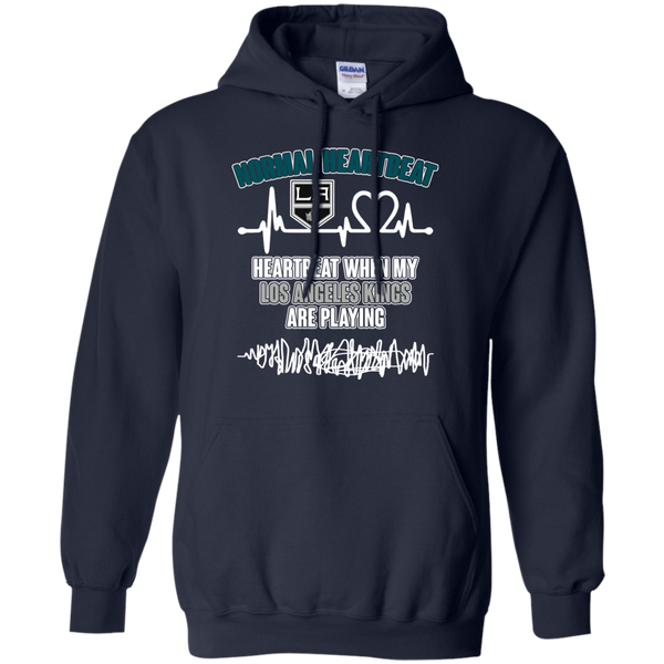 Los Angeles Kings T shirts Heartbeat When My Los Angeles Kings Playing Hoodies Sweatshirts