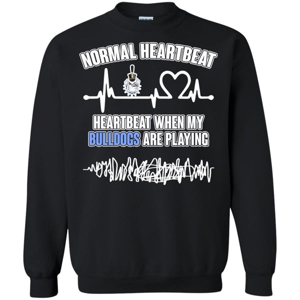 Citadel Bulldogs T shirts Heartbeat When My Bulldogs  Playing Hoodies Sweatshirts