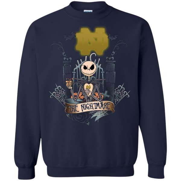 Halloween Notre Dame Fighting Irish T shirts The Nightmare Hoodies Sweatshirts