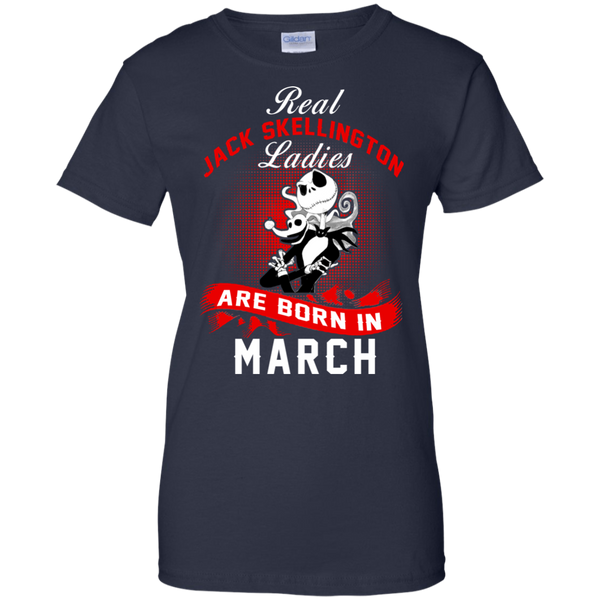 Jack Skellington T shirts Real Jack Skellington Ladies Born In March Hoodies Sweatshirts