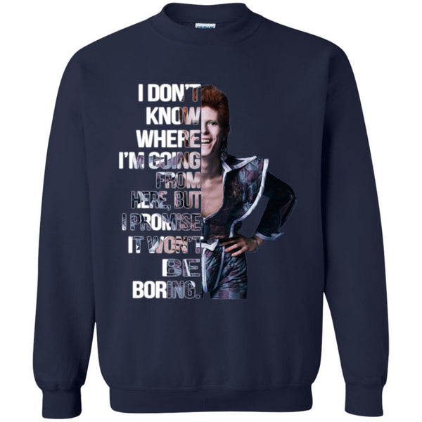 David Bowie T shirts Don't Know Where I Am Going From Here But Hoodies Sweatshirts