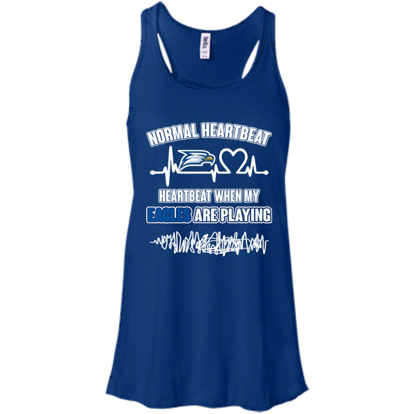 Georgia Southern Eagles T shirts Heartbeat When My Eagles Playing Hoodies Sweatshirts