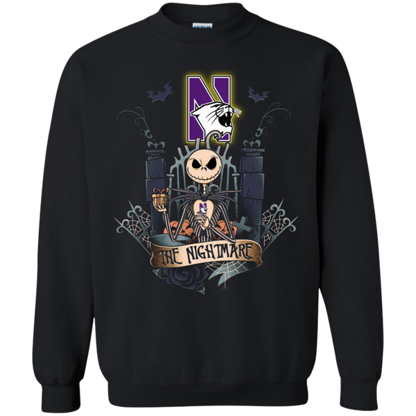 Halloween Northwestern wildcats T shirts The Nightmare Hoodies Sweatshirts