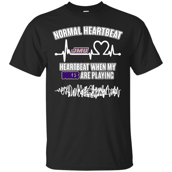 James Madison Dukes T shirts Heartbeat When My Dukes Playing Hoodies Sweatshirts