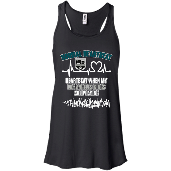 Los Angeles Kings T shirts Heartbeat When My Los Angeles Kings Playing Hoodies Sweatshirts