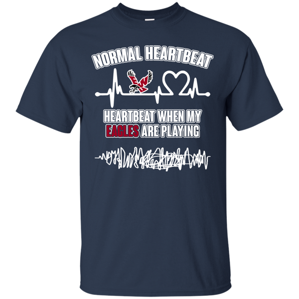 Eastern Washington Eagles T shirts Heartbeat When My Eagles Playing Hoodies Sweatshirts