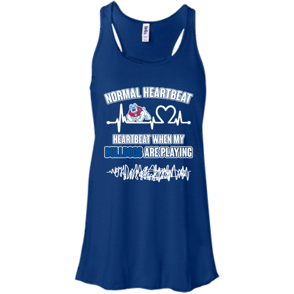 Fresno State Bulldogs T shirts Heartbeat When My Bulldogs Playing Hoodies Sweatshirts