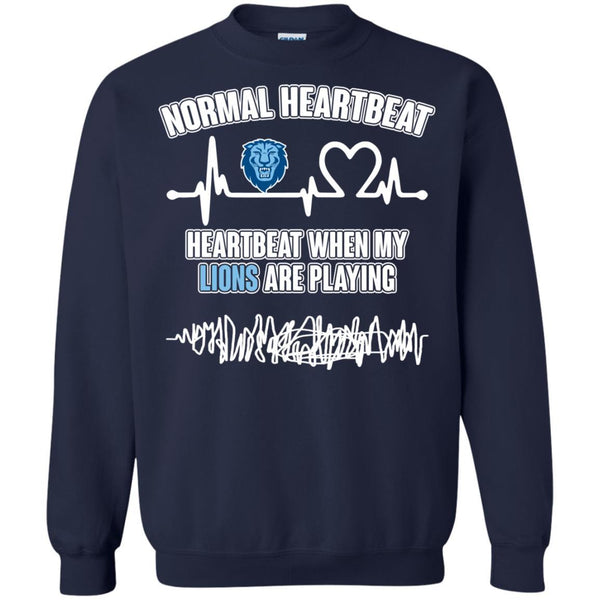 Columbia Lions T shirts Heartbeat When My Lions Playing Hoodies Sweatshirts
