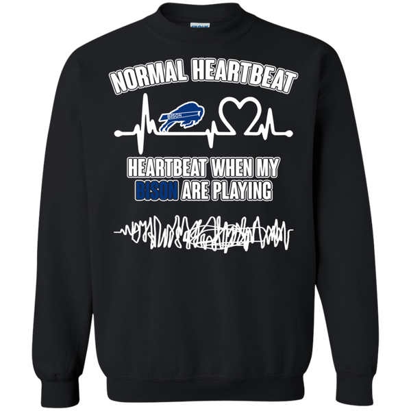 Howard Bison T shirts Heartbeat When My Bison Playing Hoodies Sweatshirts