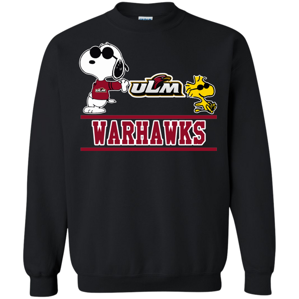 Louisiana Monroe Warhawks T shirts Snoopy Hoodies Sweatshirts