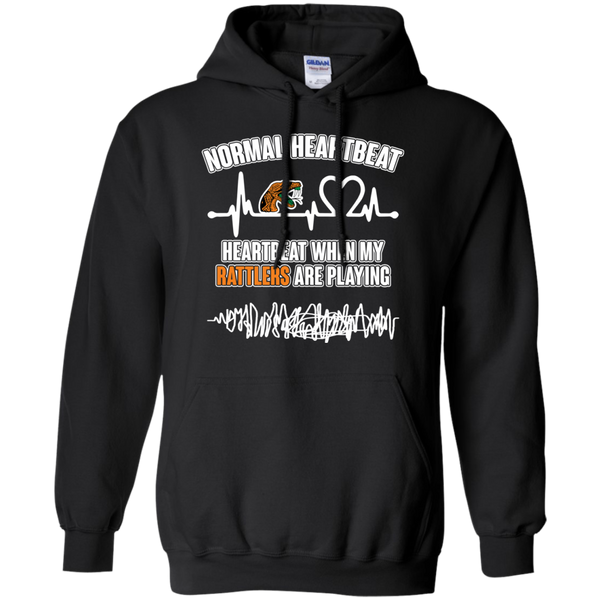 Florida A&M Rattlers T shirts Heartbeat When My Rattlers Playing Hoodies Sweatshirts