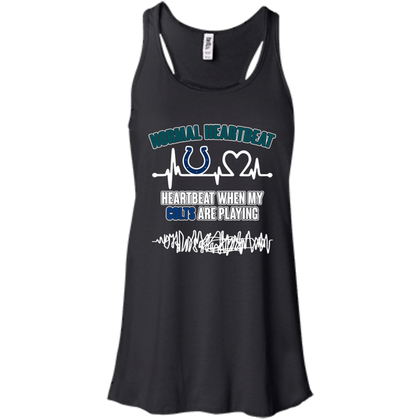 Indianapolis Colts T shirts Heartbeat When My Colts Playing Hoodies Sweatshirts