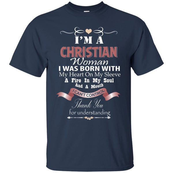 Christian Jesus T shirts A Christian Woman Was Born With Hoodies Sweatshirts