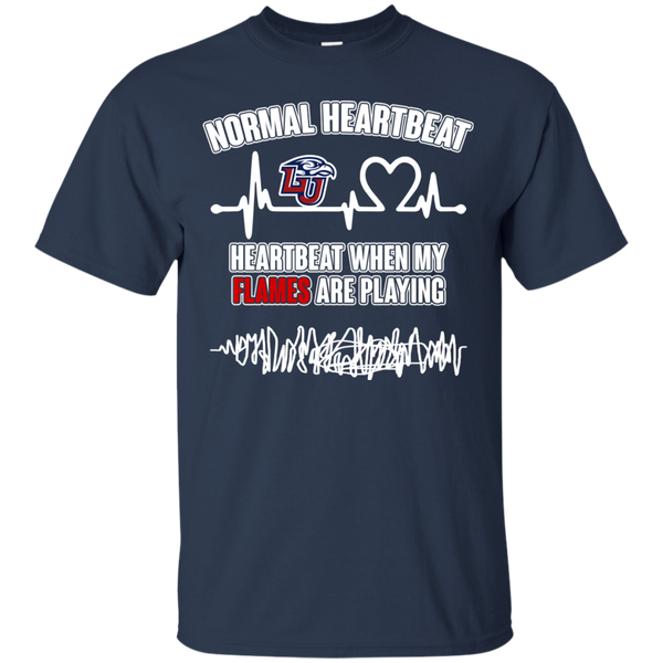 Liberty Flames T shirts Heartbeat When My Flames Playing Hoodies Sweatshirts