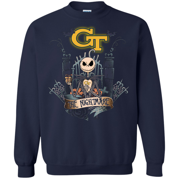 Halloween Georgia Tech Yellow Jackets T shirts The Nightmare Hoodies Sweatshirts