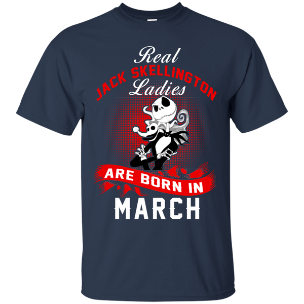 Jack Skellington T shirts Real Jack Skellington Ladies Born In March Hoodies Sweatshirts