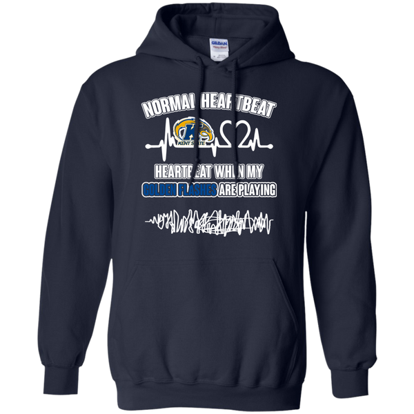 Kent State Golden Flashes T shirts Heartbeat When My Golden Flashes Playing Hoodies Sweatshirts
