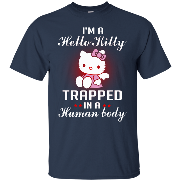 Hello Kitty T shirts Trapped In A Human Today Hoodies Sweatshirts