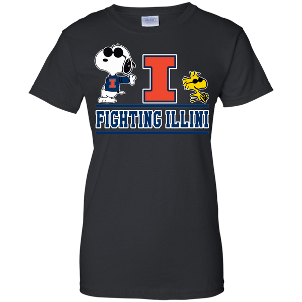 Illinois Fighting Illini T shirts Snoopy Hoodies Sweatshirts