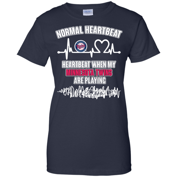 Minnesota Twins T shirts Heartbeat When My Minnesota Twins Playing Hoodies Sweatshirts