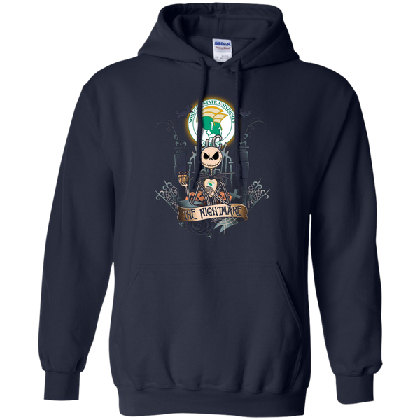 Halloween Norfolk State Spartans T shirts The Nightmare Hoodies Sweatshirts