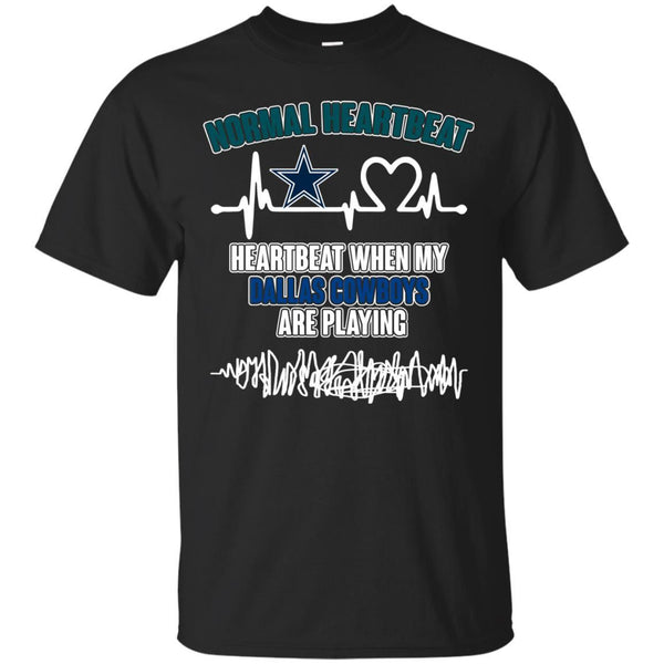 Dallas Cowboys T shirts Heartbeat When My Dallas Cowboys Playing Hoodies Sweatshirts