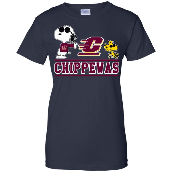 Central Michigan Chippewas T shirts Snoopy Hoodies Sweatshirts