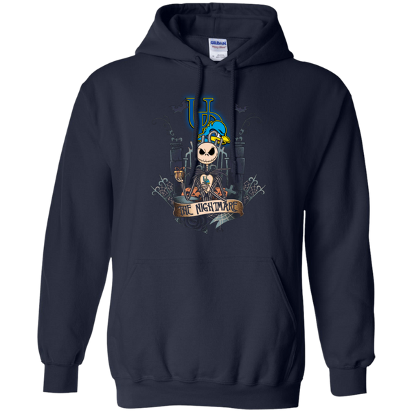 Halloween Delaware Fightin' Blue Hens T shirts The Nightmare Hoodies Sweatshirts