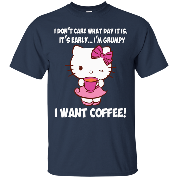 Hello Kitty T shirts I Want Coffee Hoodies Sweatshirts
