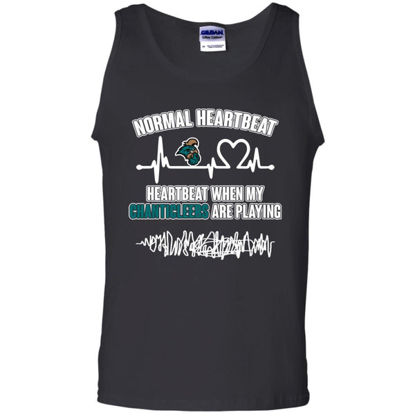 Coastal Carolina Chanticleers T shirts Heartbeat When My Chanticleers Playing Hoodies Sweatshirts
