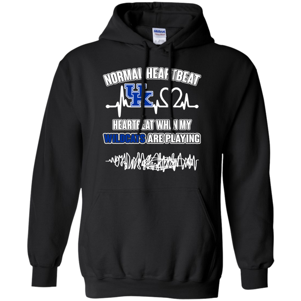 Kentucky Wildcats T shirts Heartbeat When My Wildcats Playing Hoodies Sweatshirts