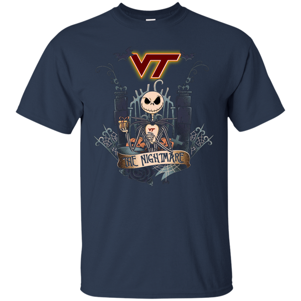 Halloween Virginia Tech Hokies T shirts The Nightmare Hoodies Sweatshirts