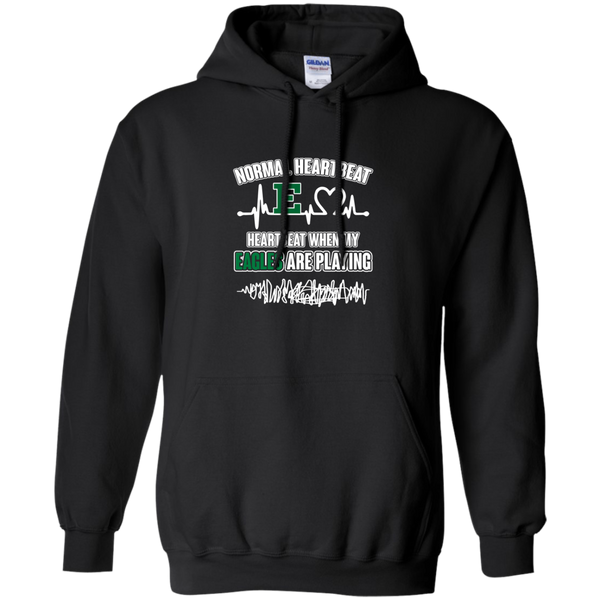 Eastern Michigan Eagles T shirts Heartbeat When My Eagles Playing Hoodies Sweatshirts