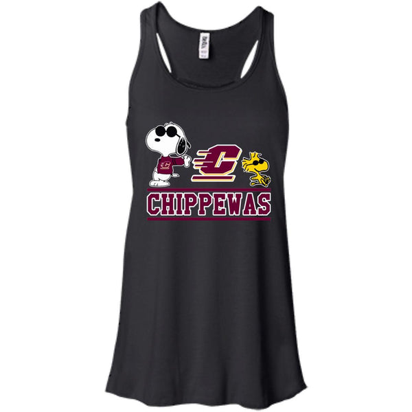 Central Michigan Chippewas T shirts Snoopy Hoodies Sweatshirts