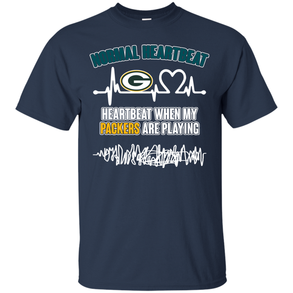Green Bay Packers T shirts Heartbeat When My Packers Playing Hoodies Sweatshirts
