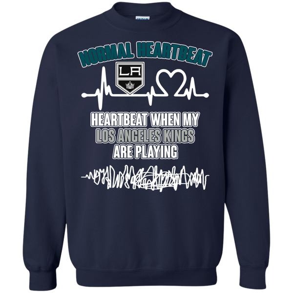 Los Angeles Kings T shirts Heartbeat When My Los Angeles Kings Playing Hoodies Sweatshirts