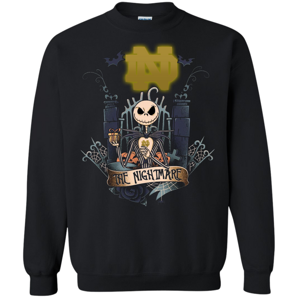 Halloween Notre Dame Fighting Irish T shirts The Nightmare Hoodies Sweatshirts