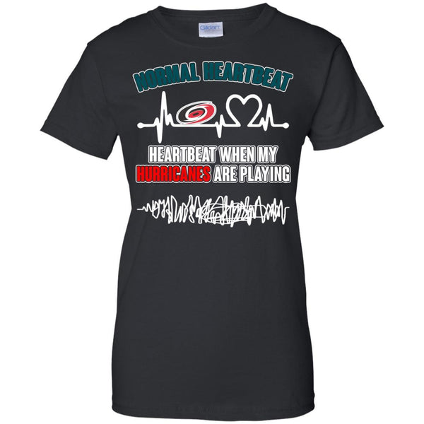 Carolina Hurricanes T shirts Heartbeat When My Hurricanes Playing Hoodies Sweatshirts
