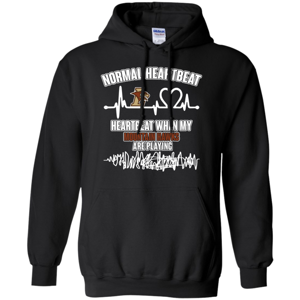 Lehigh Mountain Hawks T shirts Heartbeat When My Mountain Hawks Playing Hoodies Sweatshirts