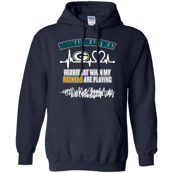 Green Bay Packers T shirts Heartbeat When My Packers Playing Hoodies Sweatshirts